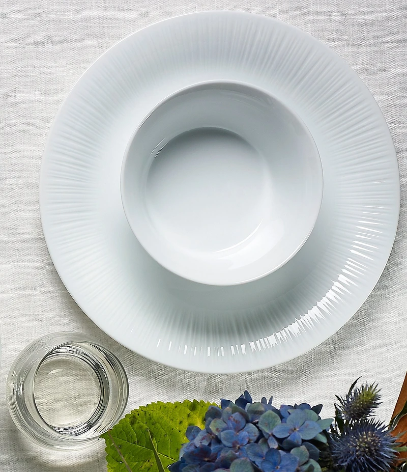 Noritake Conifere Collection White Cereal Bowls, Set of 4