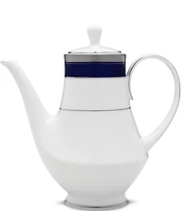 Noritake Crestwood Cobalt Platinum Porcelain Coffeepot