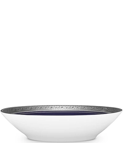 Noritake Crestwood Cobalt Platinum Porcelain Fruit Bowl