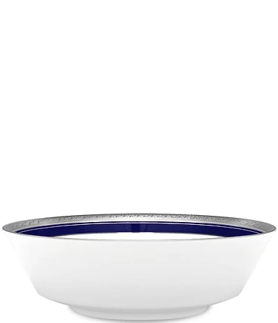 Noritake Crestwood Cobalt Platinum Porcelain Round Vegetable Bowl