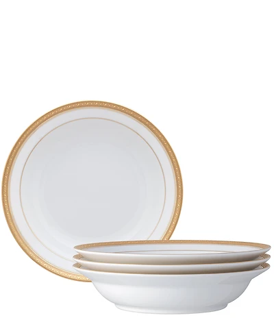 Noritake Crestwood Collection Rim Dinner Bowls, Set of 4