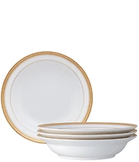 Noritake Crestwood Collection Rim Dinner Bowls, Set of 4