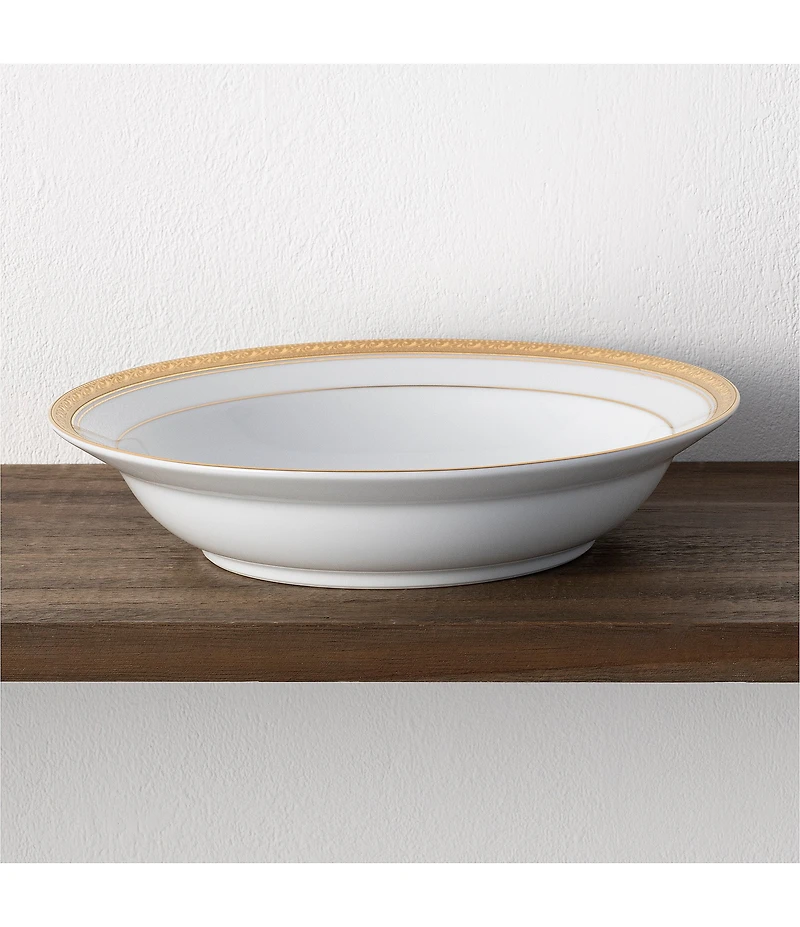 Noritake Crestwood Collection Rim Dinner Bowls, Set of 4