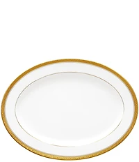 Noritake Crestwood Etched Collection Oval Platter