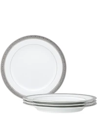 Noritake Crestwood Etched Collection Salad Plates, Set of 4