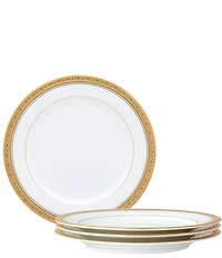 Noritake Crestwood Etched Collection Salad Plates, Set of 4