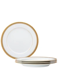 Noritake Crestwood Etched Collection Dinner Plates, Set of 4
