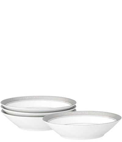 Noritake Crestwood Etched Collection Fruit Bowl, Set of 4