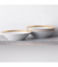 Noritake Crestwood Etched Collection Soup Bowls, Set of 4