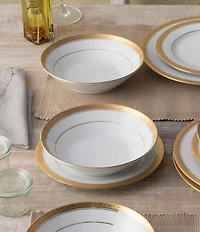 Noritake Crestwood Etched Collection Soup Bowls, Set of 4