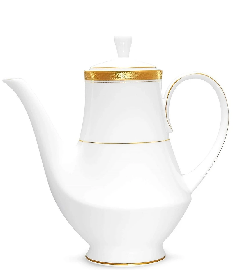 Noritake Crestwood Etched Porcelain Coffeepot