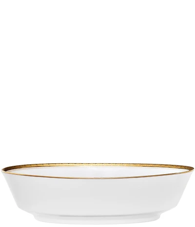 Noritake Crestwood Etched Porcelain Oval Vegetable Bowl