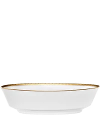 Noritake Crestwood Etched Porcelain Oval Vegetable Bowl