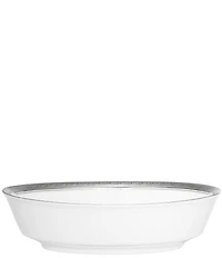 Noritake Crestwood Etched Porcelain Oval Vegetable Bowl