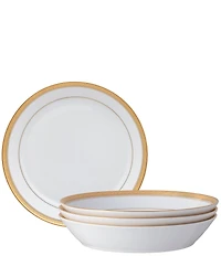 Noritake Crestwood Gold Collection Coupe Dinner Bowls, Set of 4