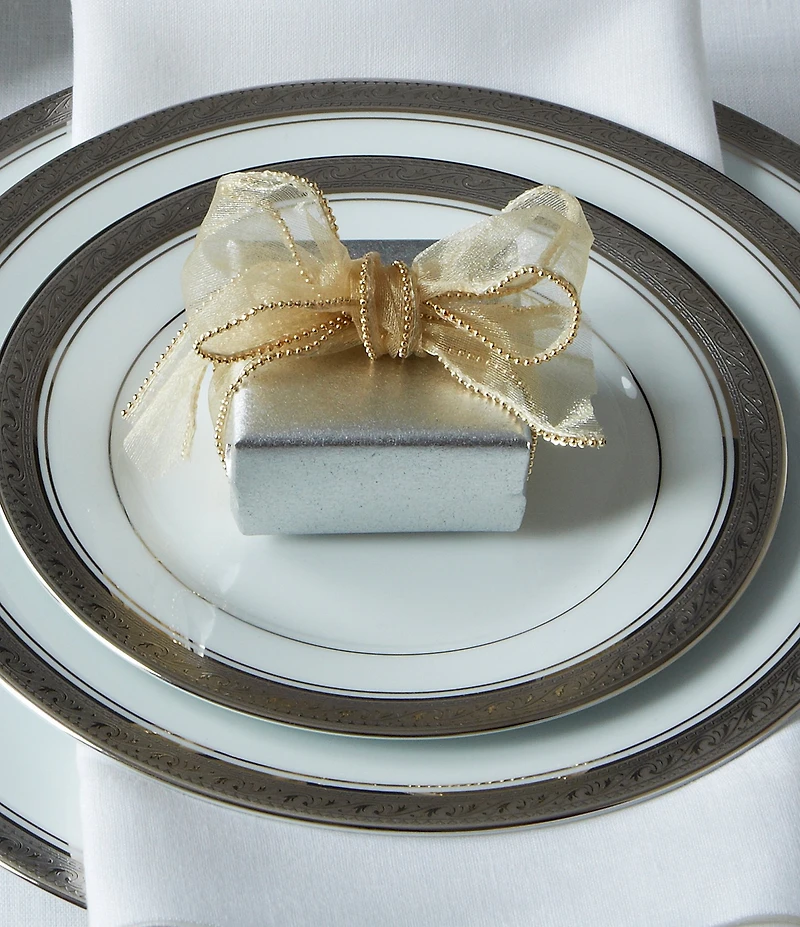 Noritake Crestwood Platinum Collection 50-Piece Dinnerware Set, Service For 8