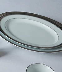 Noritake Crestwood Platinum Collection 50-Piece Dinnerware Set, Service For 8