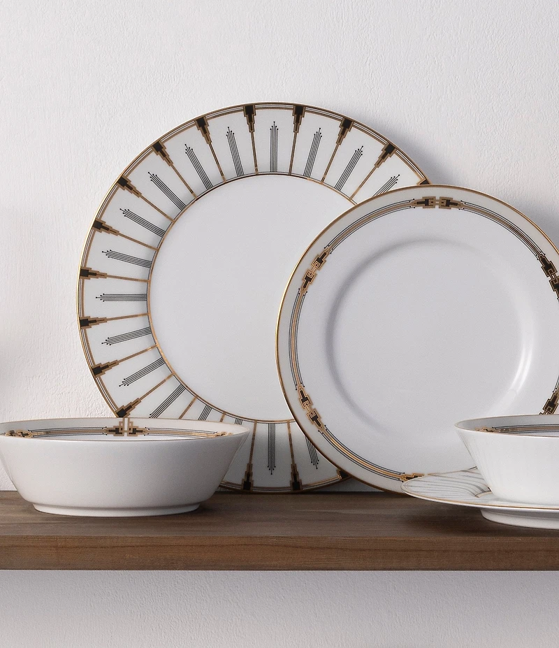 Noritake Empire Gold Collection 12-Piece Dinnerware Set, Service For 4