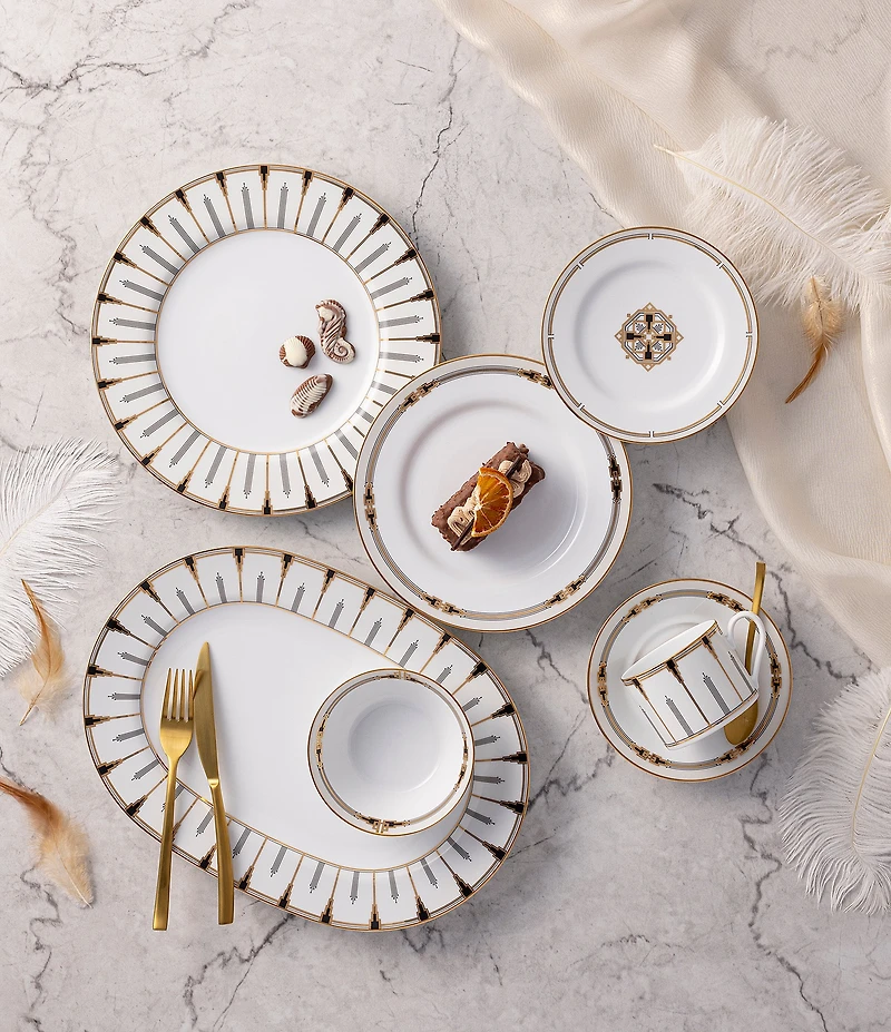 Noritake Empire Gold Collection 5-Piece Place Setting, Service For 1