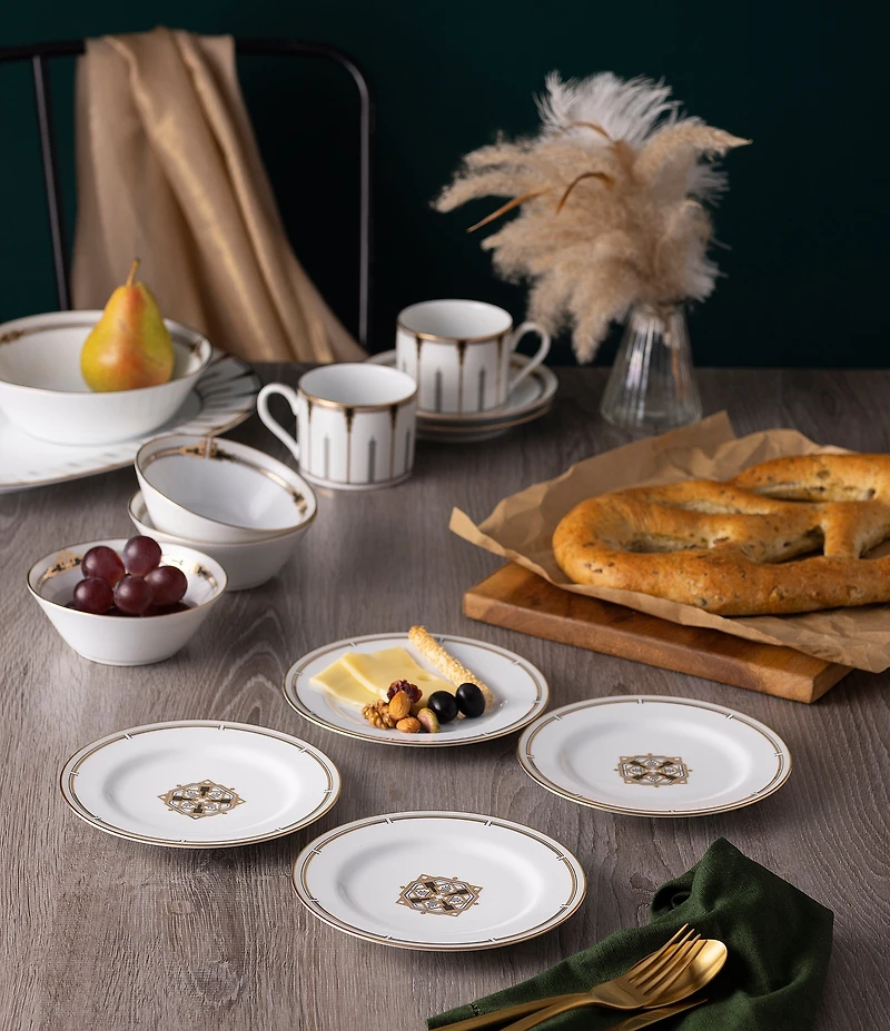Noritake Empire Gold Collection Bread & Butter/Appetizer Plates, Set of 4