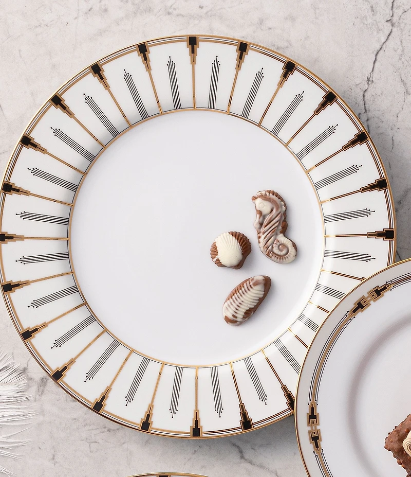 Noritake Empire Gold Collection Dinner Plates, Set of 4