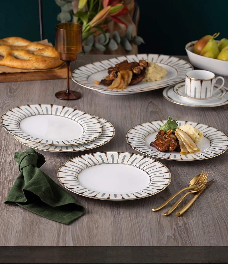 Noritake Empire Gold Collection Dinner Plates, Set of 4