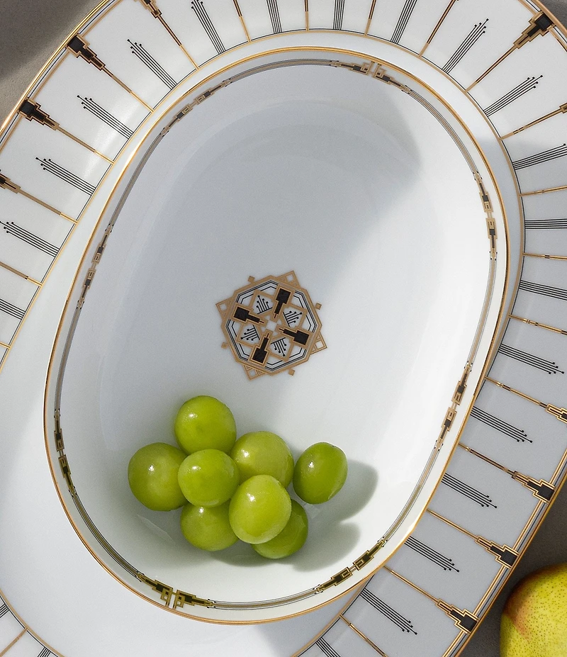 Noritake Empire Gold Collection Oval Vegetable Bowl, 46 oz.