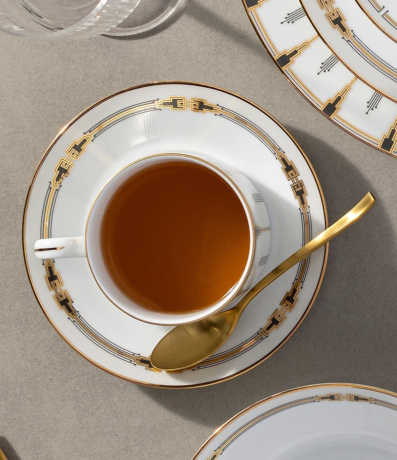 Noritake Empire Gold Collection Saucers, Set of 4