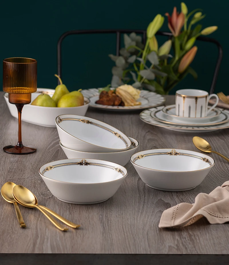 Noritake Empire Gold Collection Soup Bowls, Set of 4