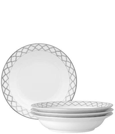Noritake Eternal Palace Collection Rim Dinner Bowls, Set of 4