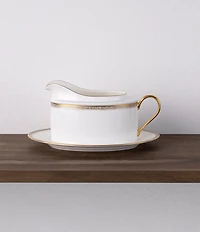 Noritake Haku Collection Gravy Boat with Tray