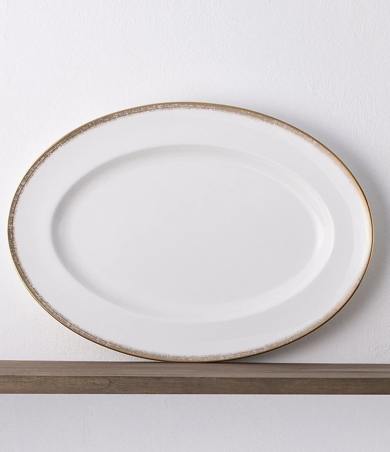Noritake Haku Collection Oval Platter, 14#double;