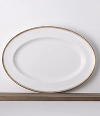 Noritake Haku Collection Oval Platter, 14#double;