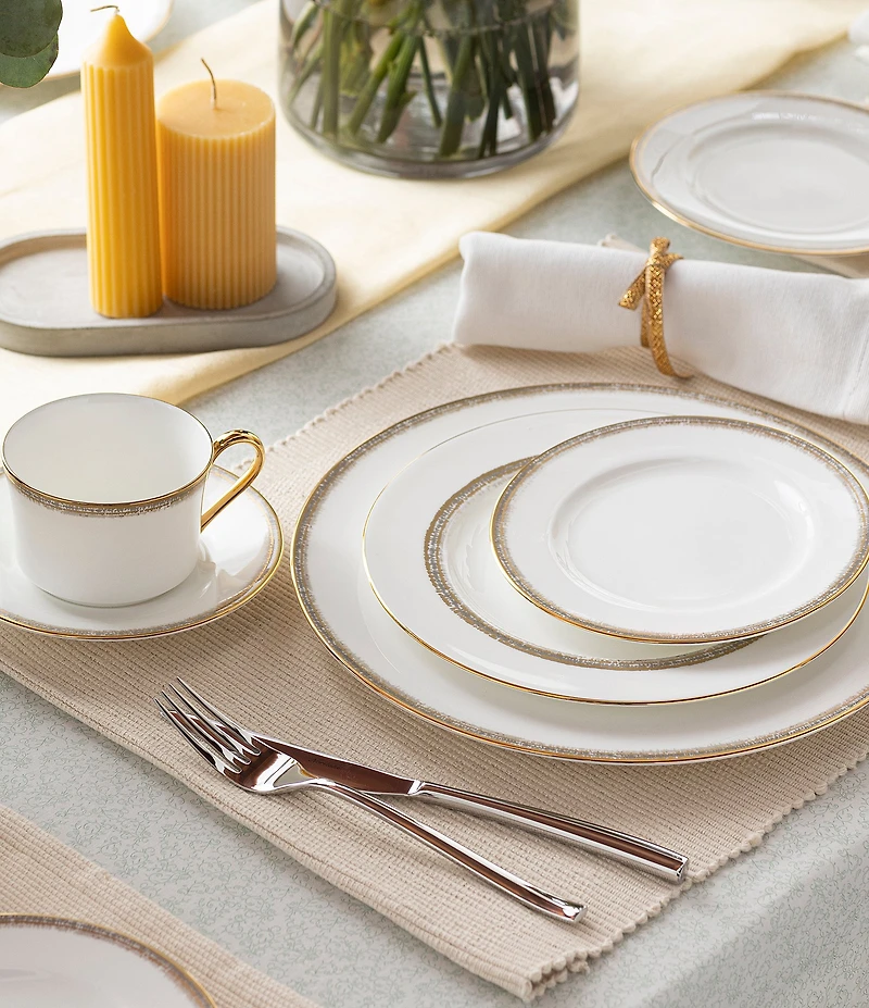 Noritake Haku Collection Saucer Plates, Set of 4