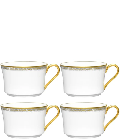 Noritake Haku Collection Teacups, Set of 4
