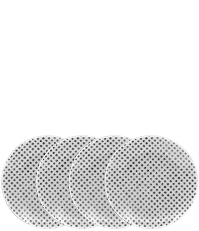 Noritake Hammock Collection Dotted Coupe Appetizer Plates, Set of 4