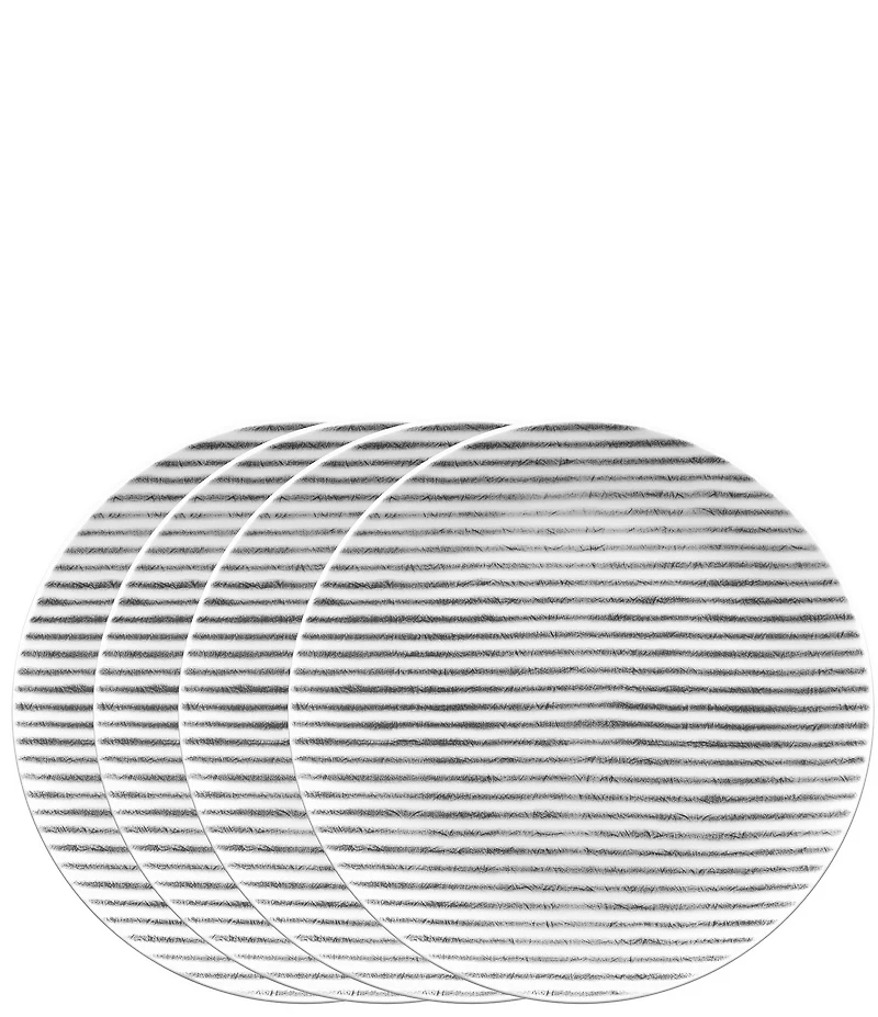 Noritake Hammock Collection Coupe Stripe Salad Plates, Set of 4
