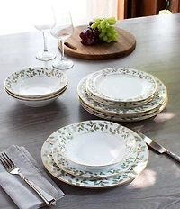 Noritake Holly & Berry Gold Collection Salad / Dessert Plates, Set of 4
