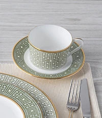 Noritake Infinity Collection Gold Trim Patterned Place Setting