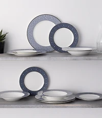 Noritake Infinity Collection Platinum Banding 12-Piece Set, Service For 4