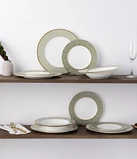 Noritake Infinity Collection Platinum Banding 12-Piece Set, Service For 4