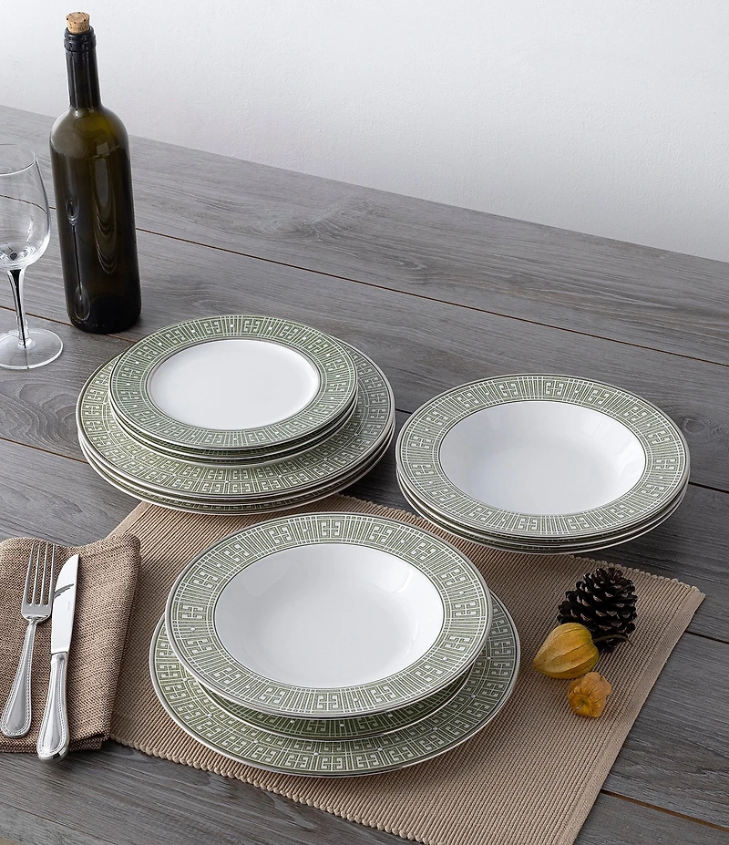 Noritake Infinity Collection Platinum Banding 12-Piece Set, Service For 4