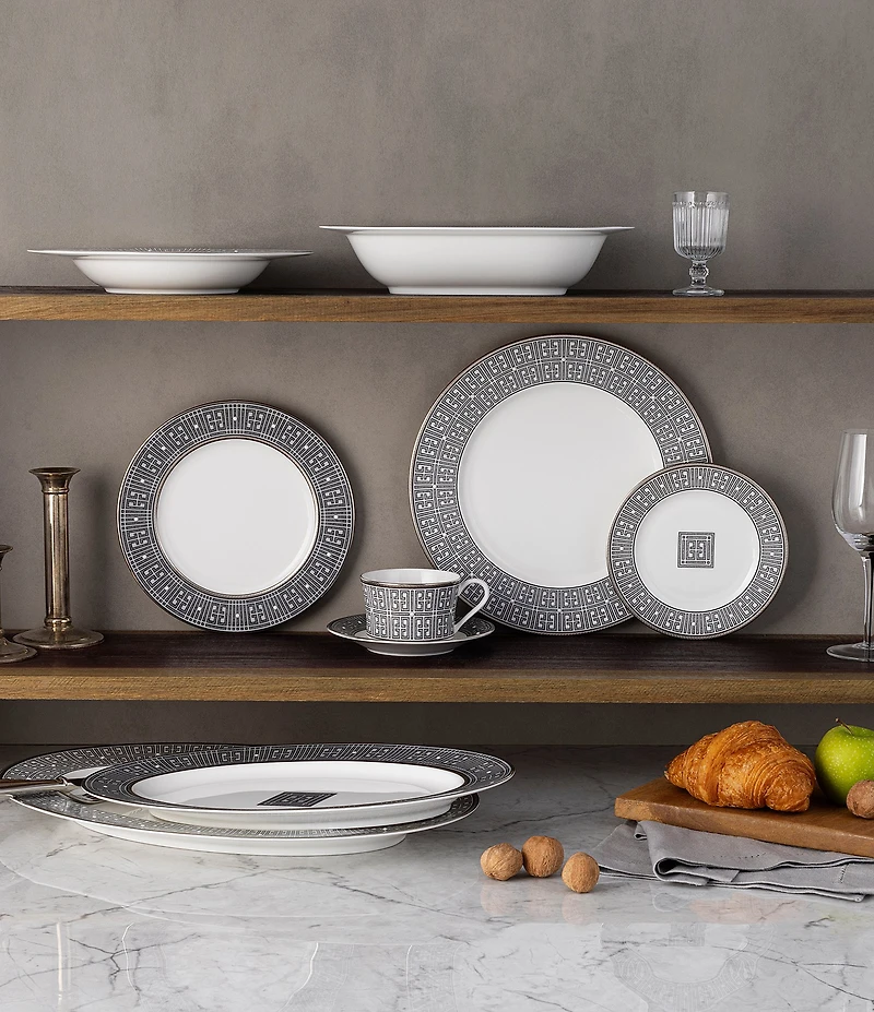 Noritake Infinity Collection Platinum Banding 12-Piece Set, Service For 4