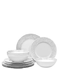 Noritake Hammock Collection Rimmed 12-Piece Set