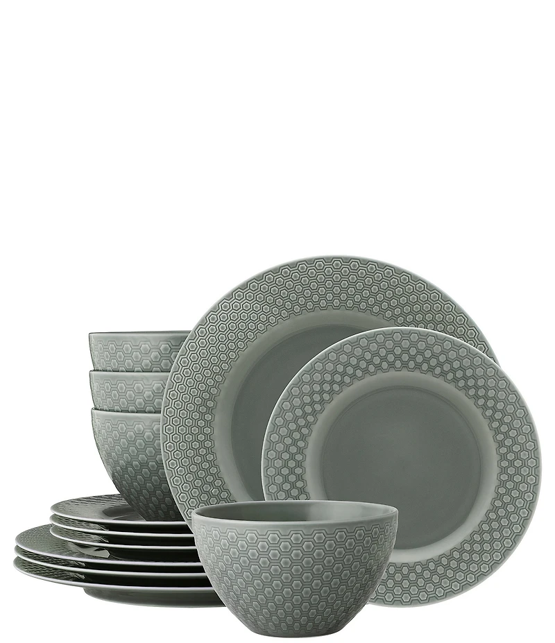 Noritake Kikko Collection 12-Piece Dinnerware Set