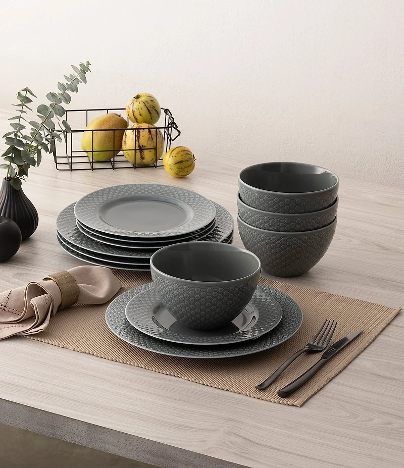 Noritake Kikko Collection 12-Piece Dinnerware Set