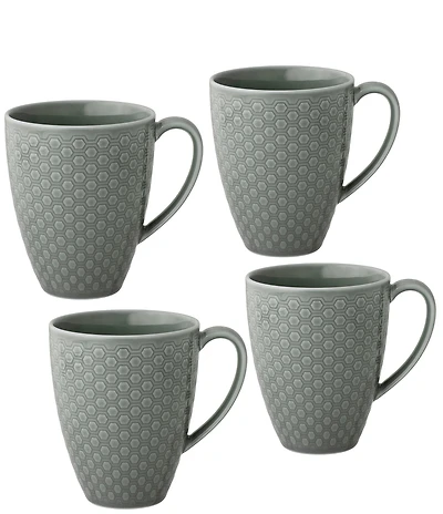 Noritake Kikko Collection Mugs, Set of 4