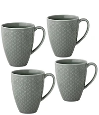 Noritake Kikko Collection Mugs, Set of 4
