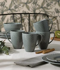 Noritake Kikko Collection Mugs, Set of 4