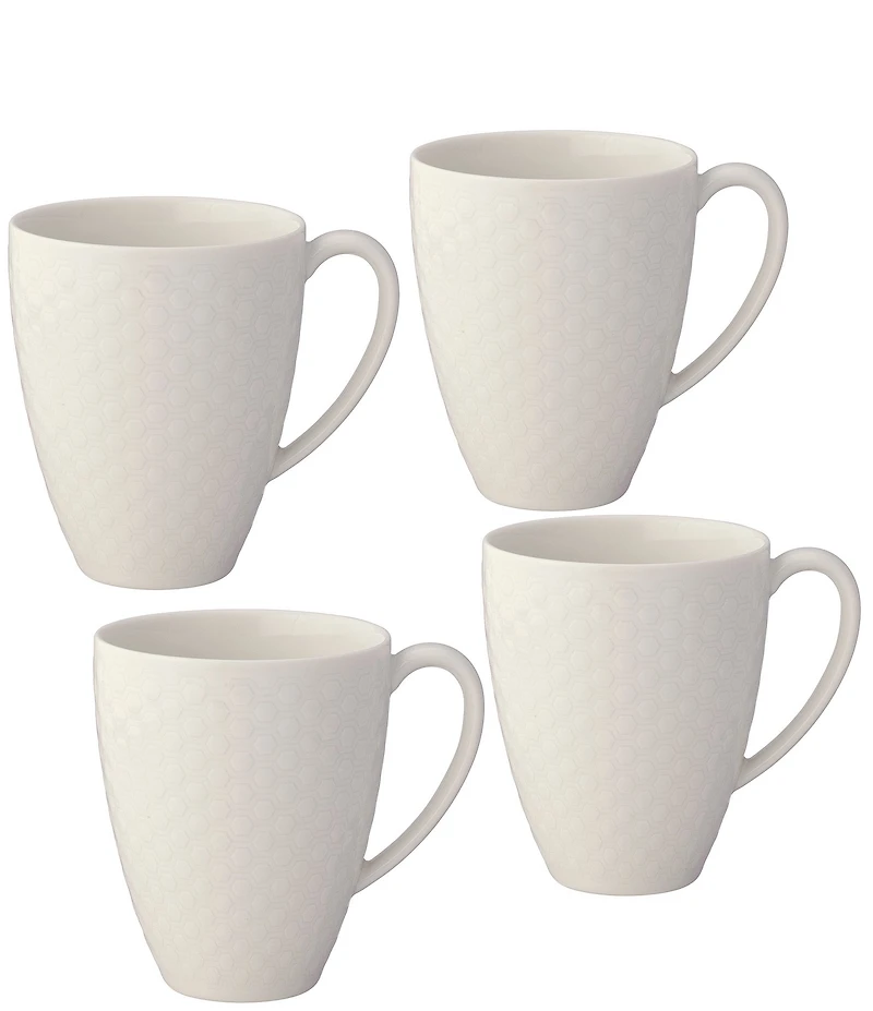Noritake Kikko Collection Mugs, Set of 4